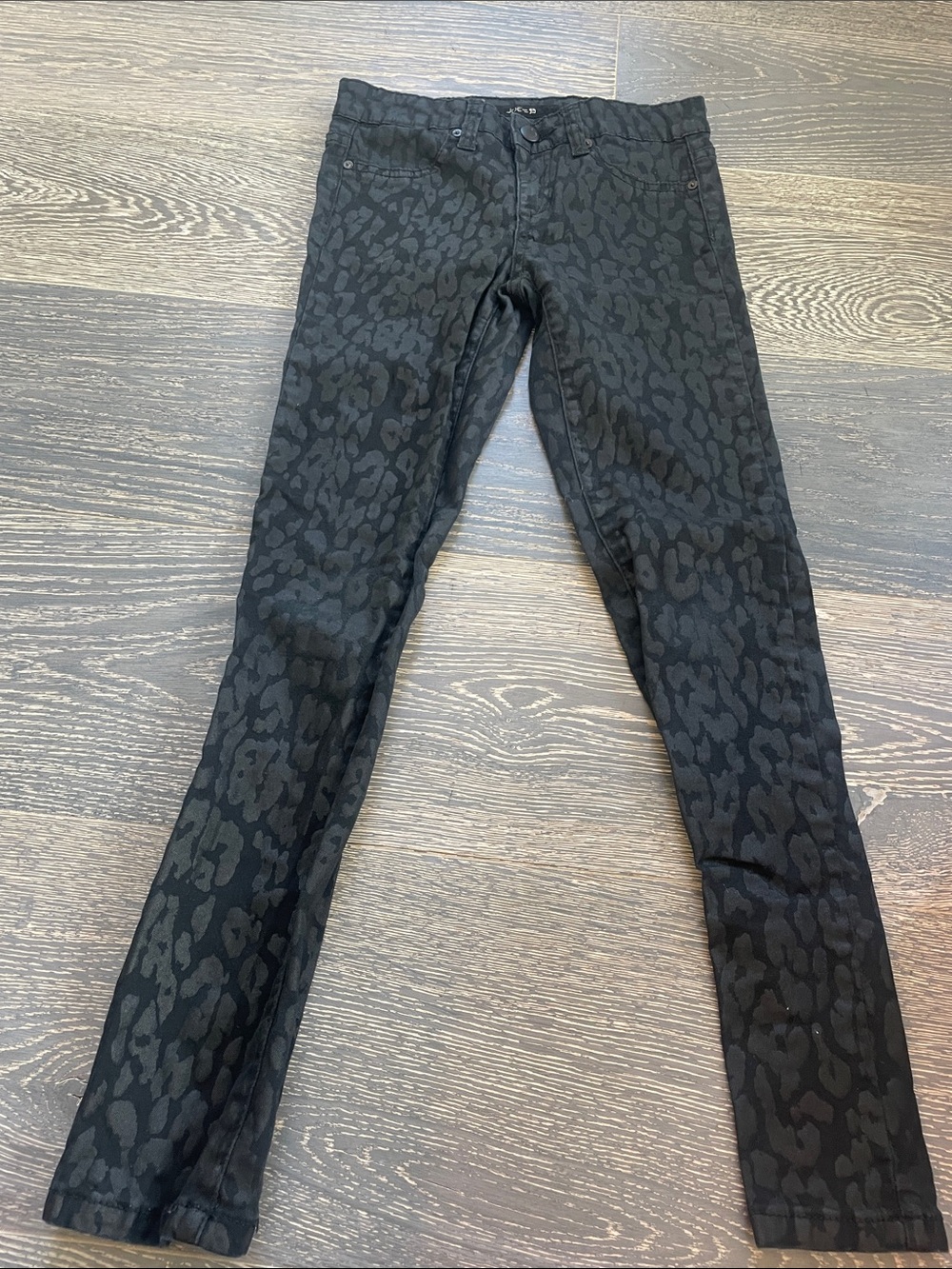 Joe's Jeans Black Leopard-Print Skinny Jeans